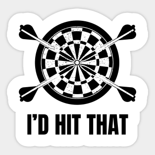 Funny Darts I'd Hit That Sticker